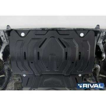 Защита радиатора Rival сталь 2 мм для Mitsubishi Pajero Sport, V - 3.0; 2.4d 2016-