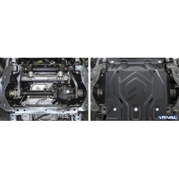 Защита картера Rival сталь 2 мм для Mitsubishi Pajero Sport, V - 3.0; 2.4d 2016-