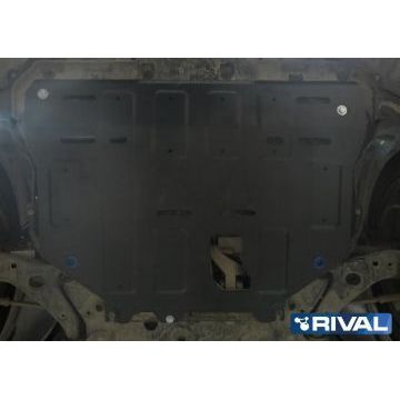 Защита картера и КПП Rival для 1,5 Ecoboost 1,6/2,5 сталь 2 мм для Ford Kuga 2013-