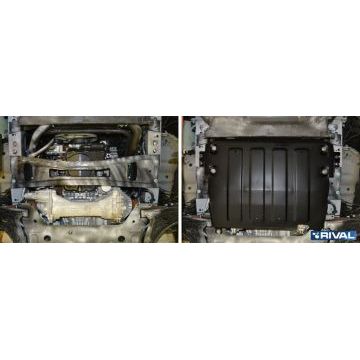 Защита картера и КПП Rival для 2,2D сталь 2 мм на 4х4 и задний привод для Ford Transit 2014-