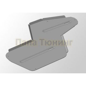 Защита дифференциала и бака (алюминий) 4мм ТСС для Honda CR-V (RM) 2012-2018 Защита дифференциала и бака (алюминий) 4мм ТСС для Honda CR-V (RM) 2012-2018