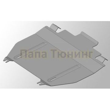 Защита картера и КПП (алюминий) 4мм ТСС для Honda CR-V (RM) 2012-2018 Защита картера и КПП (алюминий) 4мм ТСС для Honda CR-V (RM) 2012-2018