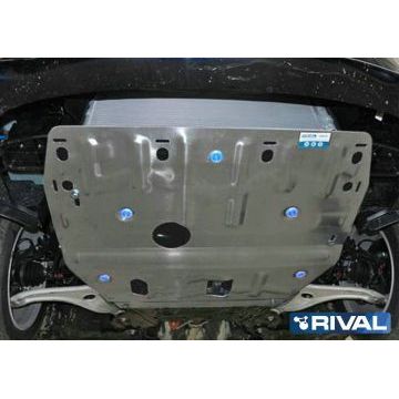 Защита картера и КПП Rival для 2,0 алюминий 4 мм для Hyundai i40 2011-