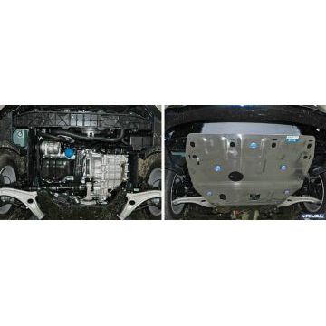 Защита картера и КПП Rival для 2,0 алюминий 4 мм для Hyundai i40 2011-