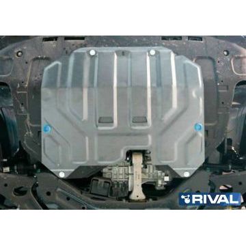 Защита картера + КПП Rival алюминий 4 мм для Kia Sportage, V - все 2010-2016