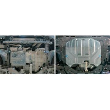 Защита картера + КПП Rival алюминий 4 мм для Kia Sportage, V - все 2010-2016