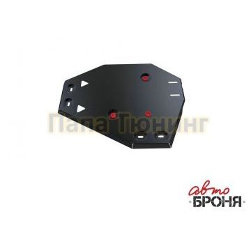 Защита топливного бака сталь 2 мм АвтоБРОНЯ для Hyundai Santa Fe Premium, V - 2.2d; 2.4; полный привод 2015-2016/Hyundai Santa Fe, V - 2.2d; 2.4; полный привод 2012-2016/Hyundai Santa Fe, V - 2.2d; 2.4; полный привод 2016-2018/Kia Sorento, V - 2.2d; 2.4; полный привод 2012-2021