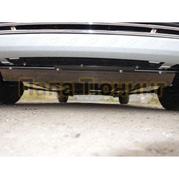 Защита картера и КПП (алюминий) 4мм ТСС для Hyundai Solaris (RB) 2011-2016/Kia Rio (QB) 2011-2017 Защита картера и КПП (алюминий) 4мм ТСС для Hyundai Solaris (RB) 2011-2016/Kia Rio (QB) 2011-2017