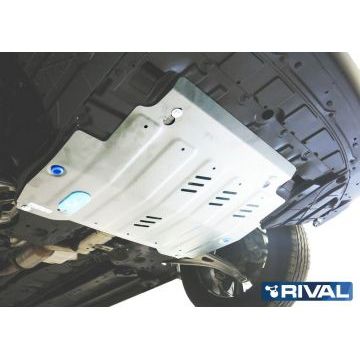 Защита картера + КПП алюминий 4 мм RIVAL для Infiniti JX35, V - 3.5 2012-2013/Infiniti QX60, V - 3.5 2016-/ Infiniti QX60, V - 3.5; 2.5 HEV 2013-2016/Nissan Murano, V - 3.5 2016-/Nissan Pathfinder, V - 3.5 2014-2017