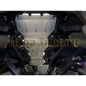 Защиты комплект (алюминий) 4мм (радиатор, картер, кпп, рк, бак) ТСС для Infiniti QX56 2010-2013/Infiniti QX80 2014/2018-