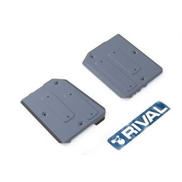 Защита топливного бака Rival для 2,4 и 3,2 алюминий 4 мм для Jeep Cherokee 2014-2018