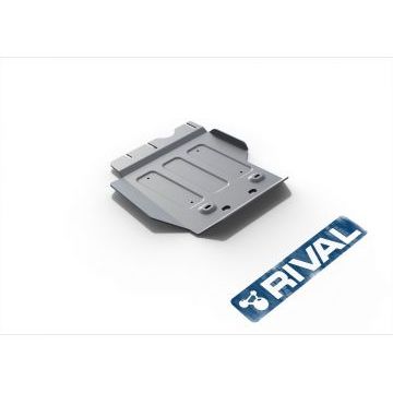 Защита РК Rival для 2,8D МКПП алюминий 6 мм на 3 и 5 дверей для Jeep Wrangler 2007-2018