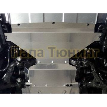 Защита радиатора (алюминий) 4мм ТСС для Kia Mohave 2008-2020 Защита радиатора (алюминий) 4мм ТСС для Kia Mohave 2008-2020