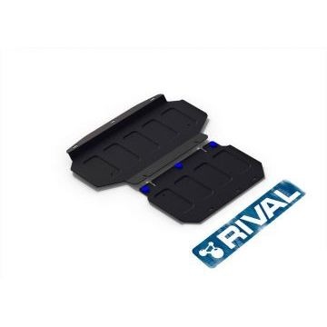 Защита радиатора и картера Rival сталь 2 мм из 2-х частей для Kia Mohave 2016-