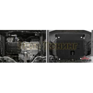 Защита картера и КПП Автоброня для 2,2CRDi/2,4i/3,3i сталь 2 мм на 4х4 для Kia Sorento Prime 2015-