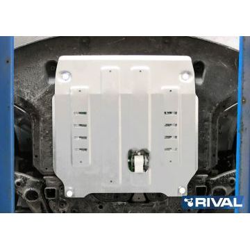 Защита картера и КПП Rival для 2,2D/2,4/3,3 алюминий 4 мм для Kia Sorento Prime 2015-