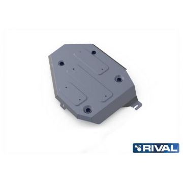 Защита топливного бака алюминий 4 мм RIVAL для Hyundai Santa Fe, V - 2.2d; 2.4; 3.5 2018-2021/Kia Sorento Prime, V - 2.2d 2018-2020/Kia Sorento Prime, V - 2.4; 2.2d; 3.3 2015-2017/