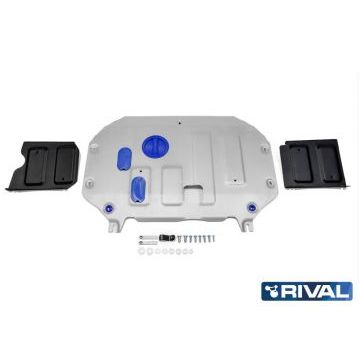 Защита картера и КПП Rival для 1,6/1,6T/1,6D/2,0 алюминий 4 мм для Kia Soul 2014-2019