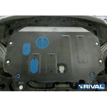 Защита картера и КПП Rival для 1,6/1,6T/1,6D/2,0 алюминий 4 мм для Kia Soul 2014-2019