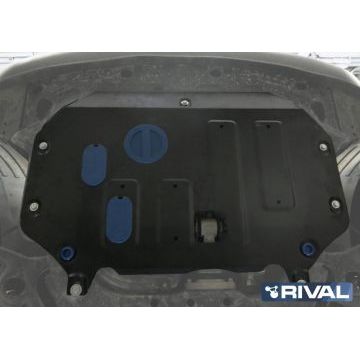 Защита картера и КПП Rival для 1,6/1,6D/1,6T/2,0 АКПП сталь 2 мм для Kia Soul 2014-2019