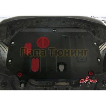 Защита картера и КПП Автоброня для 1,6 и 2.0 сталь 2 мм для Kia Soul 2014-2019
