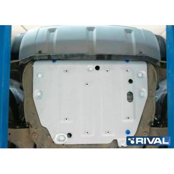 Защита картера + КПП алюминий 4 мм RIVAL для Jaguar E-Pace, V - 2.0d(150л.с.); АКПП; полный привод 2017-/Land Rover Discovery Sport, V - 2.0(240л.с.); 2.2d (188л.с.); 2.2d (150л.с.) 2014-2017/Land Rover Discovery Sport, V - 2.0d(150л.с.); 2.2d (150л.с.); 2.0d (180л.с.) 2017-2019/Land Rover Range Rover Evoque, V - все 2011-2019