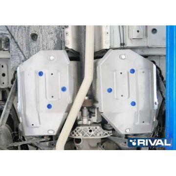 Защита топливного бака алюминий 4 мм RIVAL для Land Rover Range Rover Evoque, V - 2.0; 2.2d 2011-2019