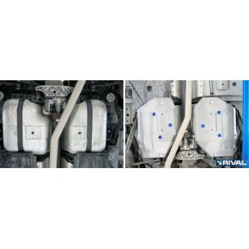 Защита топливного бака алюминий 4 мм RIVAL для Land Rover Range Rover Evoque, V - 2.0; 2.2d 2011-2019