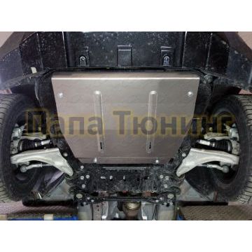 Защита картера и КПП (алюминий) 4мм ТСС для Land Rover Discovery Sport 2015-/ Land Rover Range Rover Evoque 2015- (двиг. 2.2л TD4, 2.2л SD4)