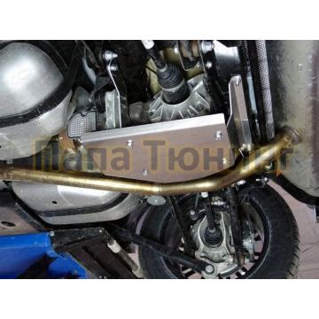 Защита заднего дифференциала (алюминий) 4мм ТСС для Land Rover Range Rover Evoque 2015- (двиг. 2.2л TD4, 2.2л SD4)