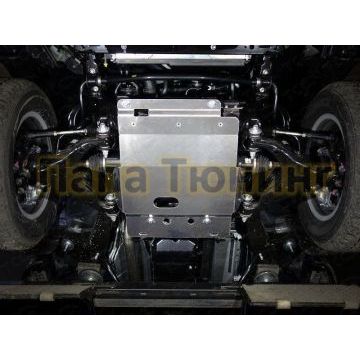 Защита переднего дифференциала (алюминий) 4мм ТСС для Lexus GX460 2009-/Toyota Land Cruiser Prado 150 2009-