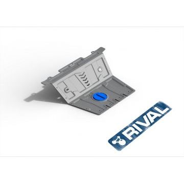 Защита картера Rival для 2,7/2,8D/3,0D/4,0/4,6 алюминий 4 мм часть 1 для Toyota Land Cruiser Prado 150/Lexus GX-460 2009-