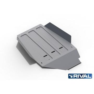 Защита КПП Rival алюминий 4 мм для Toyota Land Cruiser 100, V - 4.2d; 4.7 1998-2007