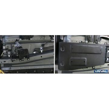 Защита абсорбера Rival для 2,0 и 2,5 сталь 2 мм на 4х4 для Mazda CX-5 2015-2017