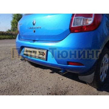Декоративный глушитель 75-42 мм ТСС для Renault Sandero 2015- Декоративный глушитель 75-42 мм ТСС для Renault Sandero 2015-
