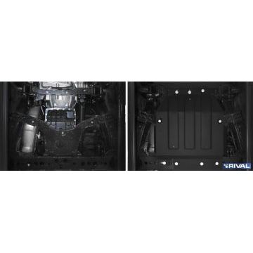 Защита КПП Rival для 2,3TD сталь 3 мм на 4х4 для Mercedes-Benz X-Class 2018-