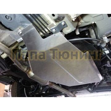Защита бака (алюминий) 4мм ТСС для Mitsubishi ASX (2WD) 2010-2016