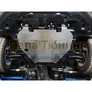 Защита картера (алюминий) 4мм ТСС для Mitsubishi ASX 2010-2016/Mitsubishi Lanсer X 2006-2016