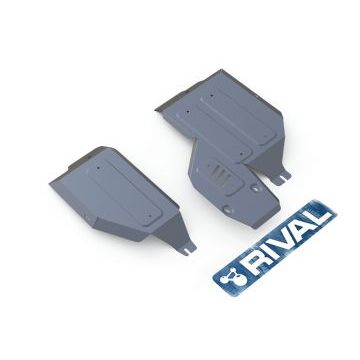 Защита топливного бака и редуктора Rival для 2,0 и 2,4 алюминий 4 мм для Mitsubishi ASX/Outlander 2010-