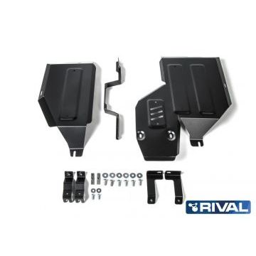 Защита топливного бака + редуктора Rival сталь 2 мм для Mitsubishi Eclipse Cross, V - 1.5T; полный привод 2018-