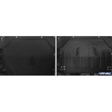 Защита картера и КПП Rival для 1,5T сталь 2 мм для Mitsubishi Eclipse Cross 2018-