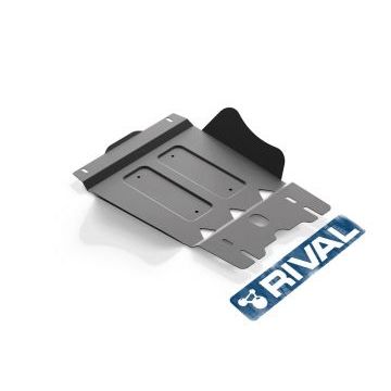 Защита КПП алюминий 4 мм RIVAL для Mitsubishi L200, V - все 2006-2015/Mitsubishi Pajero Sport, V - все 2008-2016