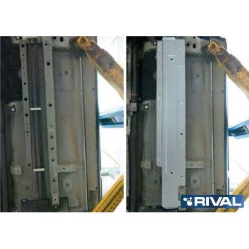 Защита топливных трубок алюминий 4 мм RIVAL для Mitsubishi Eclipse Cross, V - 1.5T; привод - все 2018-2021/Mitsubishi Outlander, V - 2.0; 2.4; 3.0; полный привод 2018-Mitsubishi Outlander, V - 2.0; 2.4; полный привод 2012-2015/Mitsubishi Outlander, V - 2.0; 2.4; полный привод 2015-2018