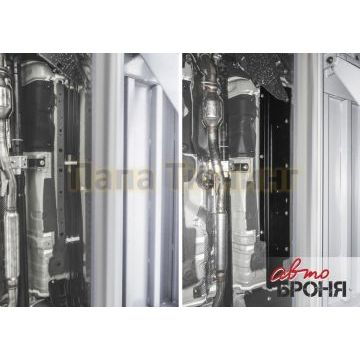 Защита топливных трубок сталь 2 мм АвтоБРОНЯ для Mitsubishi Eclipse Cross, V - 1.5T; привод - все 2018-2021/Mitsubishi Outlander, V - 2.0; 2.4; 3.0; полный привод 2018-/Mitsubishi Outlander, V - 2.0; 2.4; полный привод 2012-2015/Mitsubishi Outlander, V - 2.0; 2.4; полный привод 2015-2018