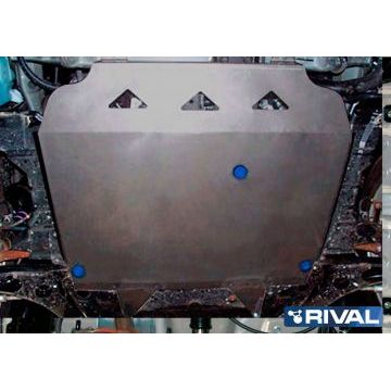 Защита картера и КПП Rival для 3,0 алюминий 4 мм для Mitsubishi Outlander XL 2006-2012