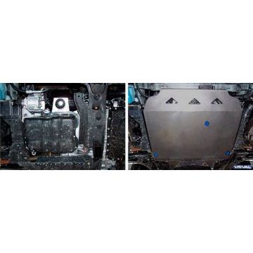 Защита картера и КПП Rival для 3,0 алюминий 4 мм для Mitsubishi Outlander XL 2006-2012