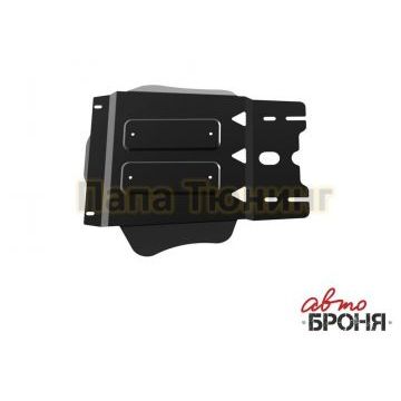 Защита КПП сталь 2 мм АвтоБРОНЯ для Mitsubishi L200, V - все 2006-2015/Mitsubishi Pajero Sport, V - все 2008-2016