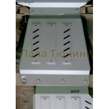 Защита КПП Rival для 2,5D/3,0D/4,0 алюминий 6 мм для Nissan Navara/Pathfinder 2004-2015