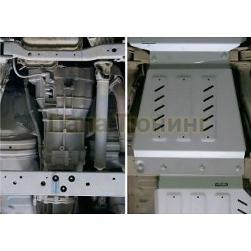 Защита КПП Rival для 2,5D/3,0D/4,0 алюминий 6 мм для Nissan Navara/Pathfinder 2004-2015