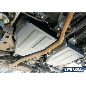 Защита топливного бака алюминий 4 мм Rival для Nissan Murano, V - 3.5 2009-2016/Nissan Murano, V - 3.5 2016-